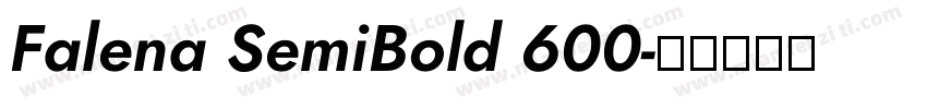 Falena SemiBold 600字体转换